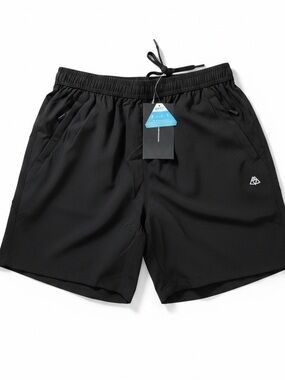 🆕 Haimont Men's Running Shorts 5" with Zipper Pockets Quick Dry Small
